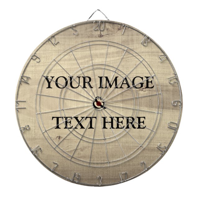 Personalised Custom Your Own Photo & Text Dartboard (Front)