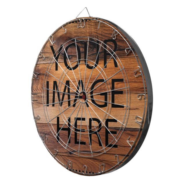 Personalised Custom Your Own Photo & Text Dartboard (Front Right)