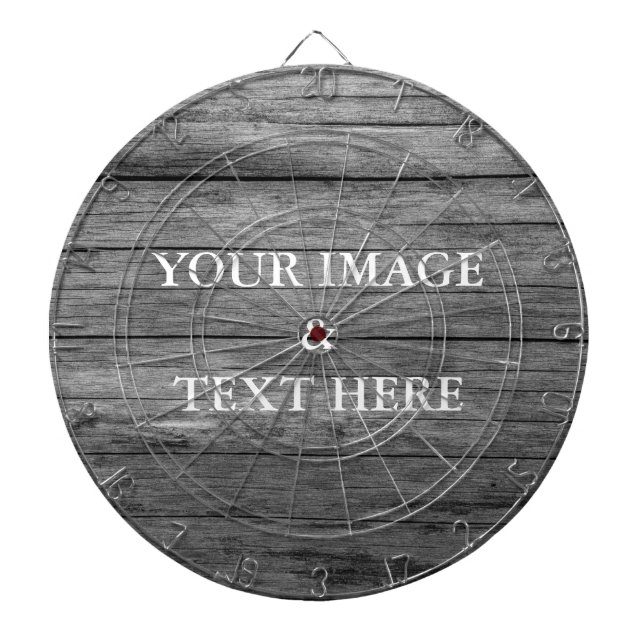 Personalised Custom Your Own Photo & Text Dartboard (Front)