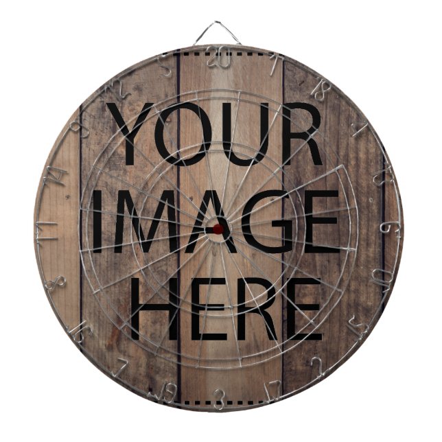Personalised Custom Your Own Photo & Text Dartboard (Front)