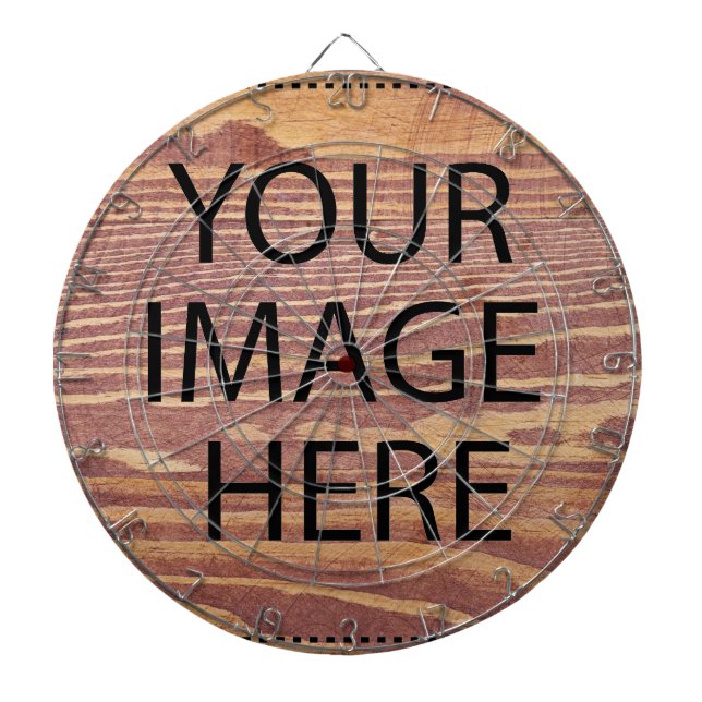 Personalised Custom Your Own Photo & Text Dartboard (Front)