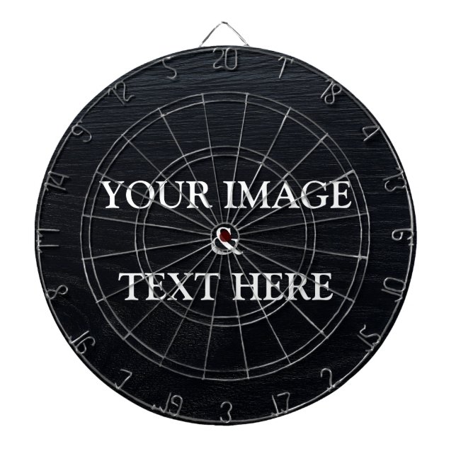 Personalised Custom Your Own Photo & Text Dartboard (Front)