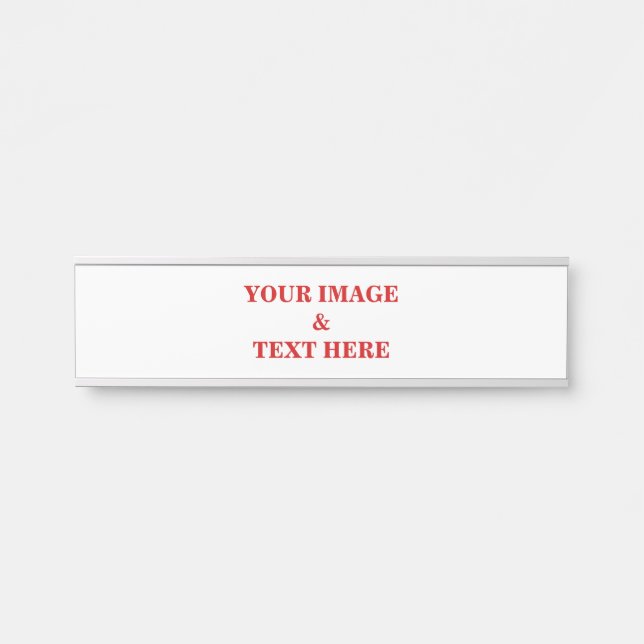 Personalised Custom Your Own Photo & Text Door Sign (Front)