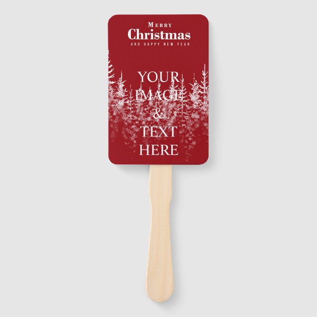Personalised Custom Your Own Photo & Text  Hand Fa Fan (Front)