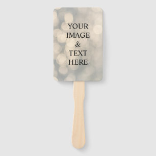 Personalised Custom Your Own Photo & Text  Hand Fa Hand Fan