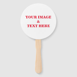 Personalised Custom Your Own Photo & Text Hand Fan