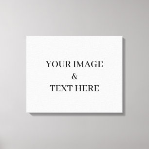 Personalised Custom Your Own Photo & Text Here Canvas Print