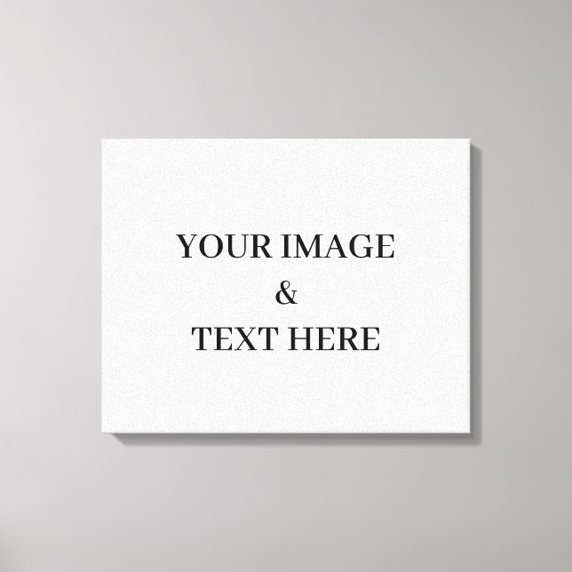 Personalised Custom Your Own Photo & Text Here Canvas Print (Front)