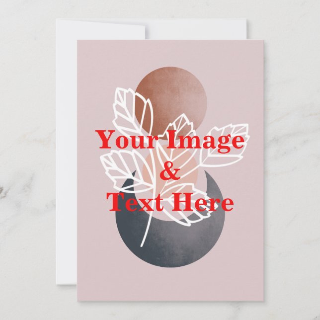 Personalised Custom Your Own Photo & Text Invitation (Front)