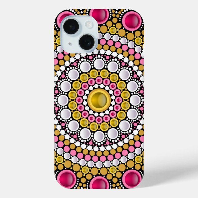 Personalised Custom Your Own Photo & Text Mandala  Case-Mate iPhone Case (Back)