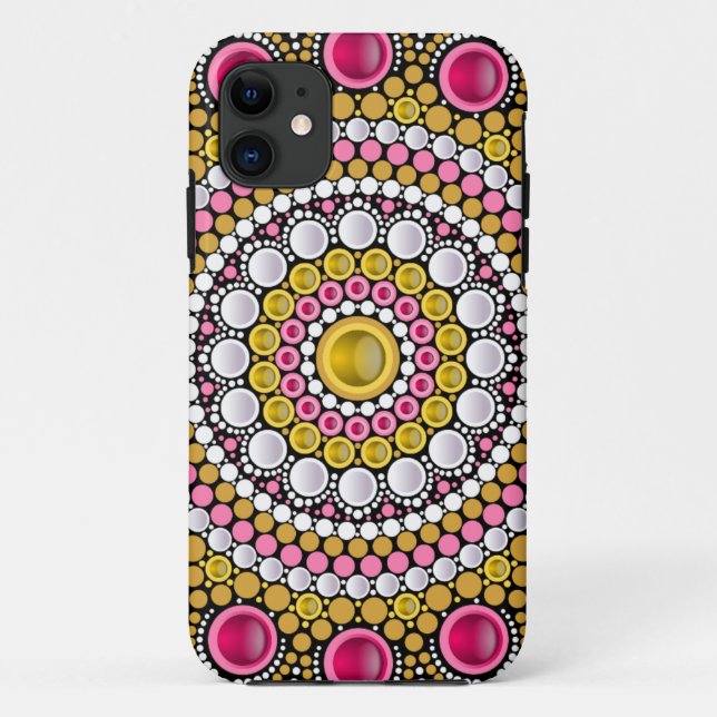 Personalised Custom Your Own Photo & Text Mandala  Case-Mate iPhone Case (Back)
