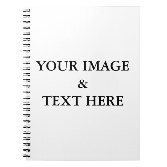 Personalised Custom Your Own Photo & Text Notebook (Front)