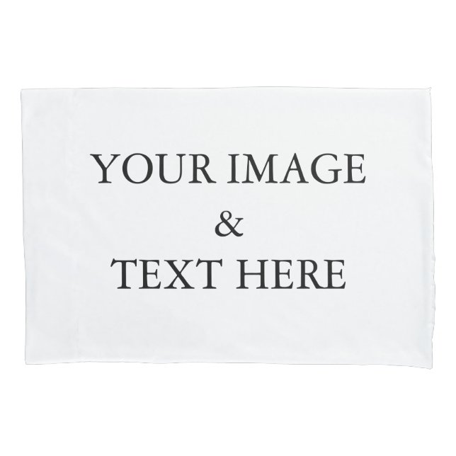 Personalised Custom Your Own Photo & Text  Pillowcase (Front)