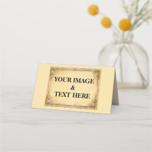 Personalised Custom Your Own Photo & Text Place Card