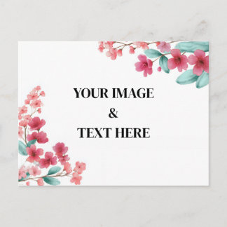 Personalised Custom Your Own Photo & Text Postcard