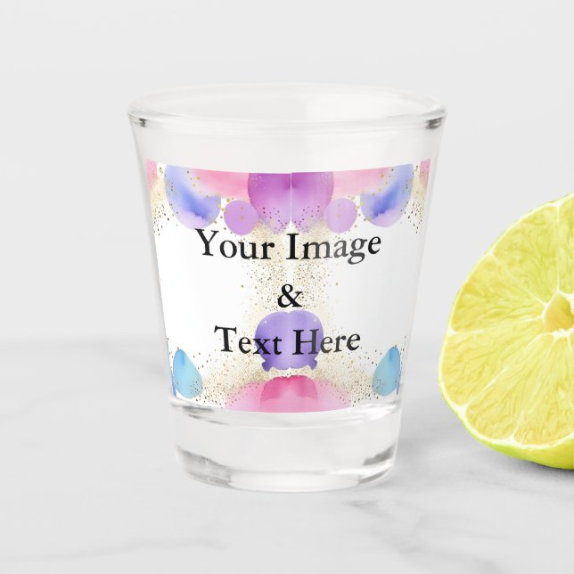 Personalised Custom Your Own Photo & Text Shot Glass (Front)