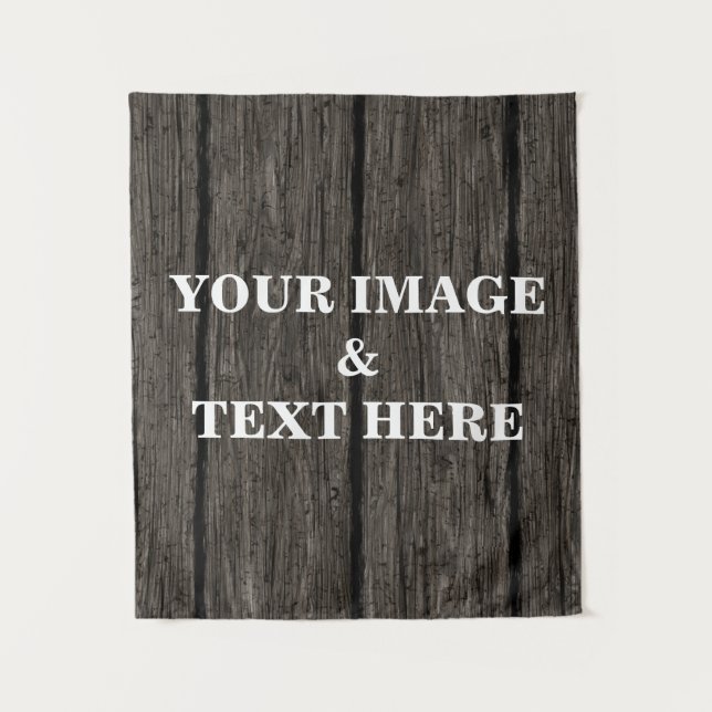 Personalised Custom Your Own Photo & Text Tapestry (Front)