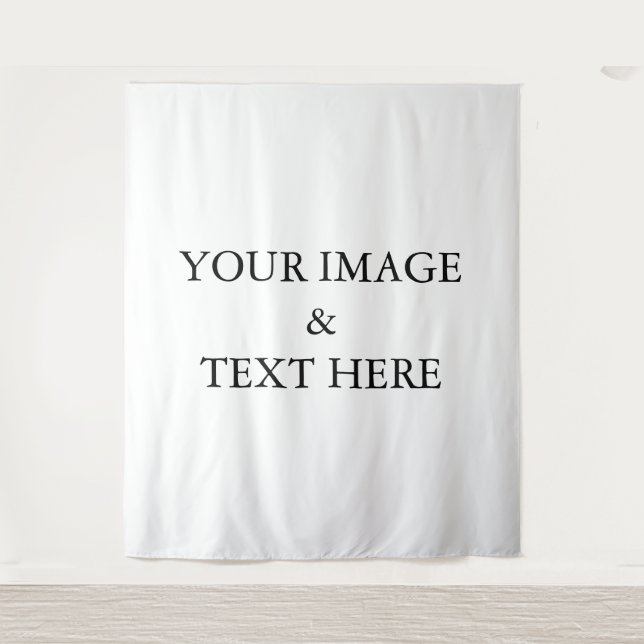 Personalised Custom Your Own Photo & Text Tapestry (Front)