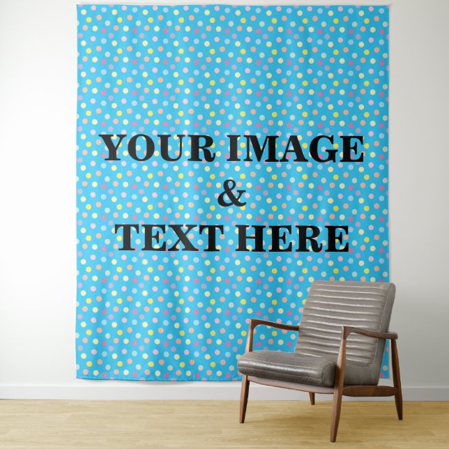 Personalised Custom Your Own Photo & Text Tapestry (In Situ)