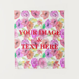 Personalised Custom Your Own Photo & Text Tapestry
