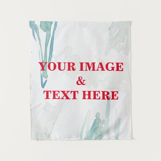 Personalised Custom Your Own Photo & Text Tapestry (Front)