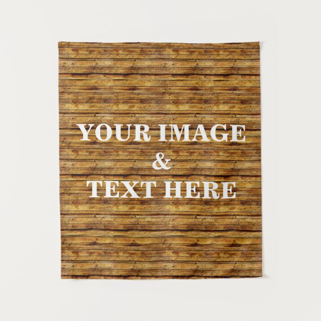 Personalised Custom Your Own Photo & Text Tapestry (Front)