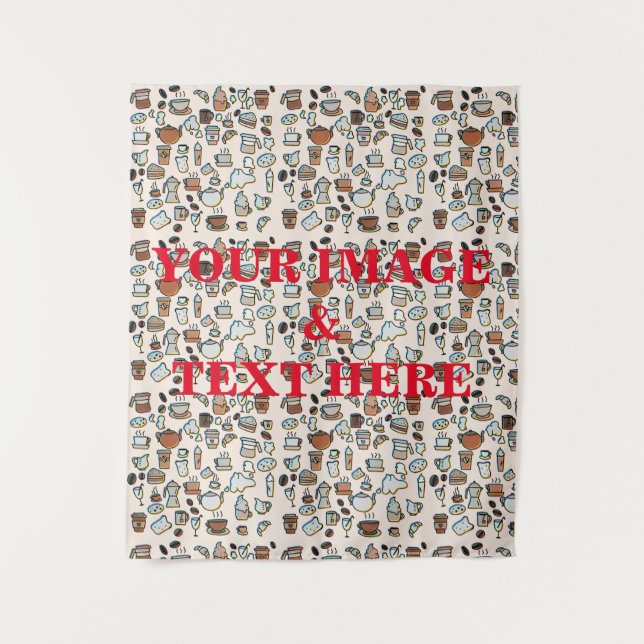 Personalised Custom Your Own Photo & Text Tapestry (Front)