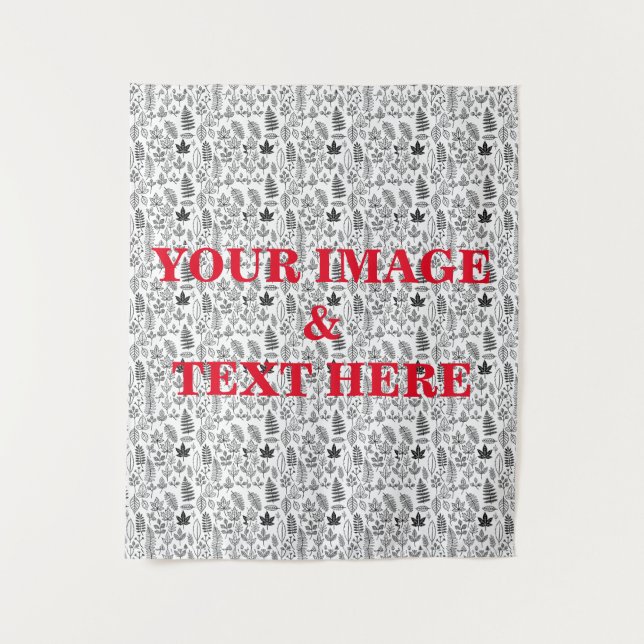 Personalised Custom Your Own Photo & Text Tapestry (Front)