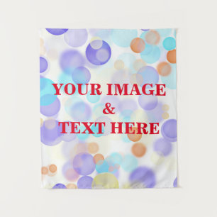 Personalised Custom Your Own Photo & Text Tapestry