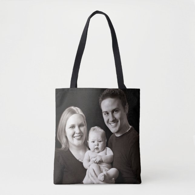 Personalised Custom Your Own Photo & Text Tote Bag (Front)