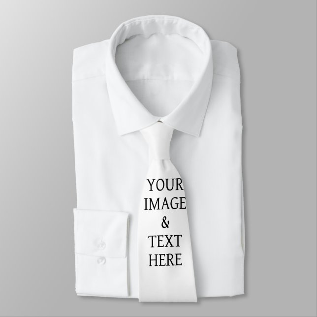 Personalised Custom Your Own Photo Tie (Tied)