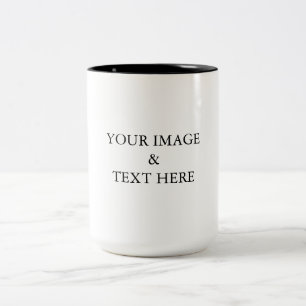 Personalised Custom Your Own Photo Two-Tone Coffee Mug