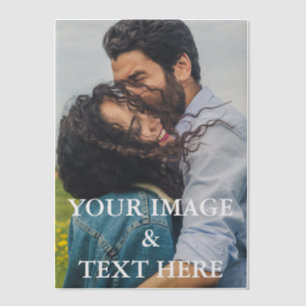 Personalised Custom Your Own Photo Vellum Invitations