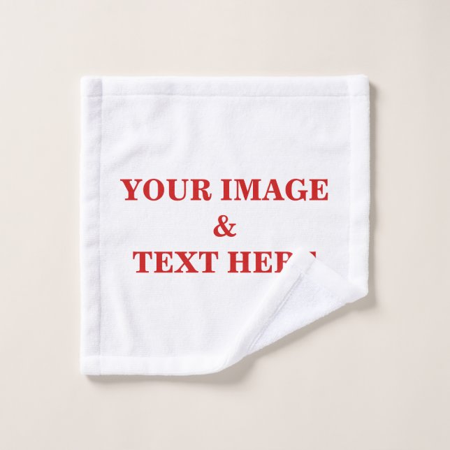 Personalised Custom Your Own Photo Wash Cloth (Wash Cloth)