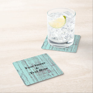 Personalised Custom Your Own Photo Wooden Square P Paper Coaster