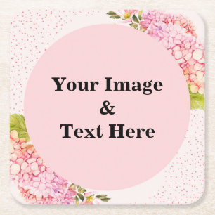 Personalised Custom Your Own Photo Wooden Square P Square Paper Coaster