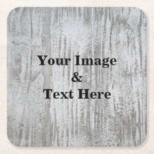 Personalised Custom Your Own Photo Wooden Square Paper Coaster