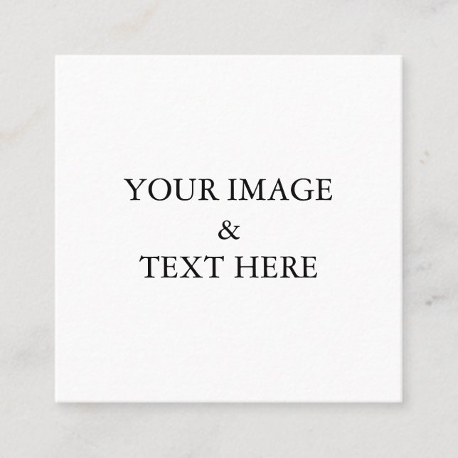 Personalised Custom Your Own Text Square Business Card (Front)