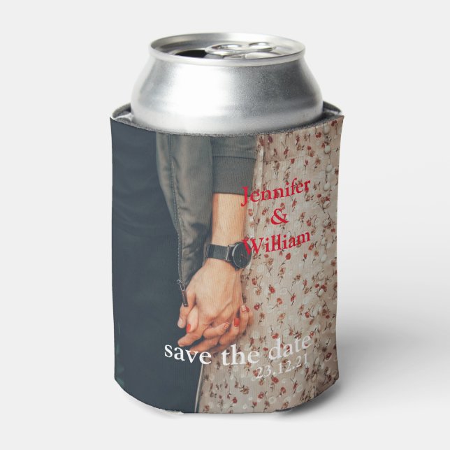 Personalised Custom Your Own Wedding Photo Can Coo Cooler (Can Front)