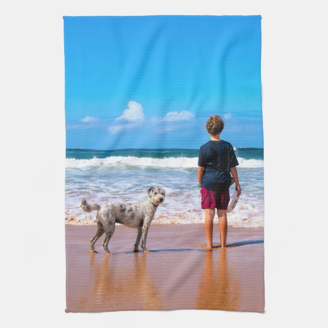 Personalised Custom Your Pet Photo Kitchen Towel (Vertical)