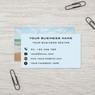 Personalised Custom Your Photo Business Card