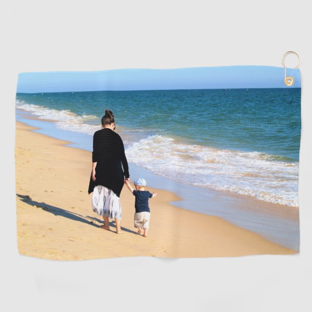 Personalised Custom Your Photo Golf Towel (Horizontal)