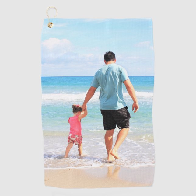 Personalised Custom Your Photo Golf Towel (Front)