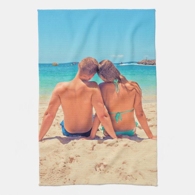 Personalised Custom Your Photo Kitchen Towel (Vertical)