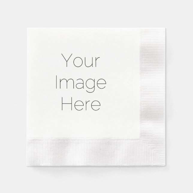 Personalised Custom Your Photo paper Napkins (Front)