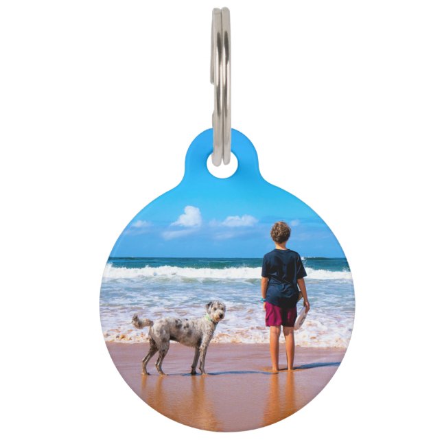 personalised Custom Your Photo Pet ID Tag (Front)