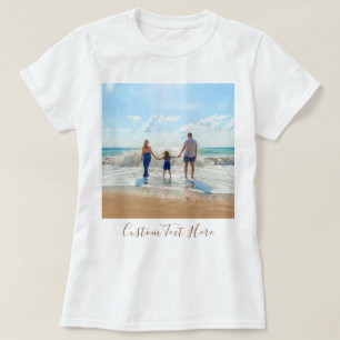 Personalised Custom Your Photo T-Shirt with Text