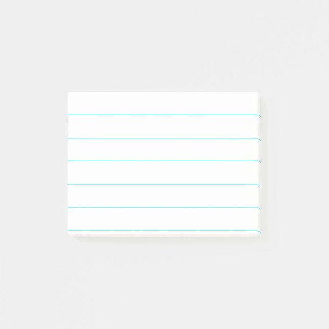 Personalised Customisable Lined Notebook Paper Post-it Notes (Front)