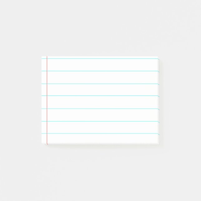 Personalised Customisable Lined Notebook Paper Post-it Notes (Front)