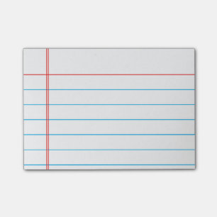 Personalised Customisable Lined Notebook Paper Post-it Notes